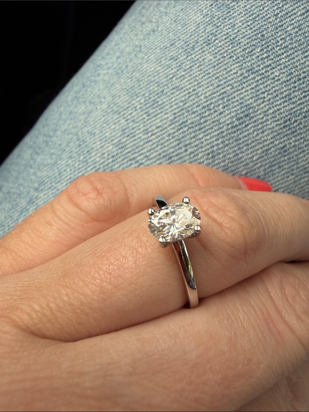 New Classic Solitaire Silver 925 Engagement Ring